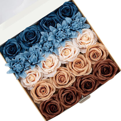 Fall Artificial Flowers DIY Bouquet Combo Faux Rose for Home Decor
