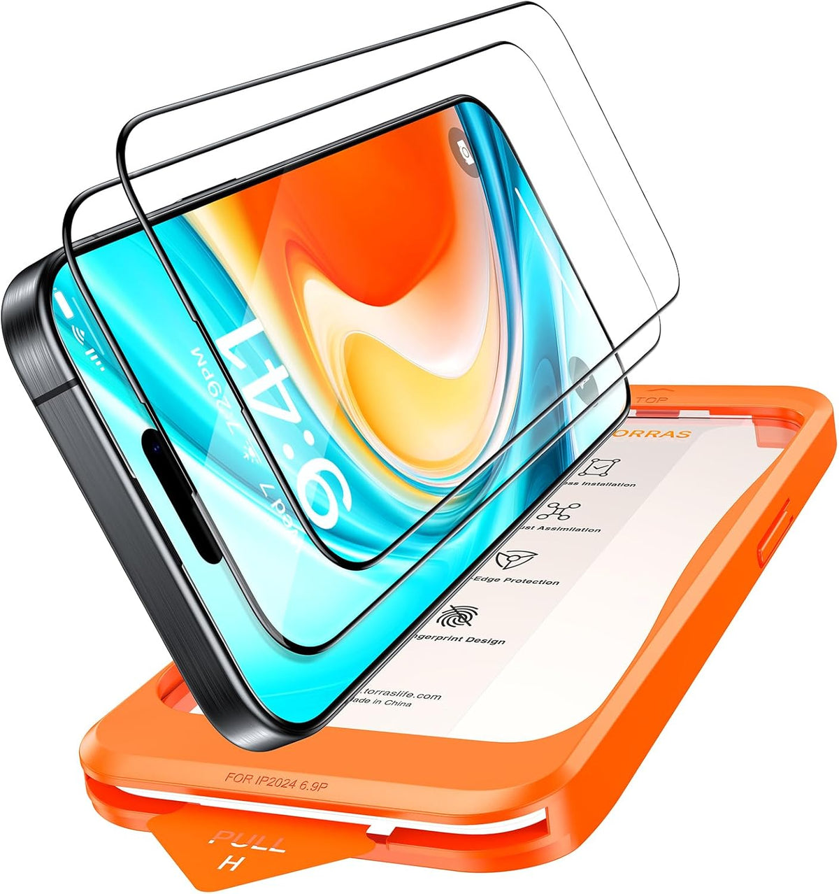 TORRAS Military-Grade Unbreakable for iPhone 18 Pro Screen Protector 2-Pack