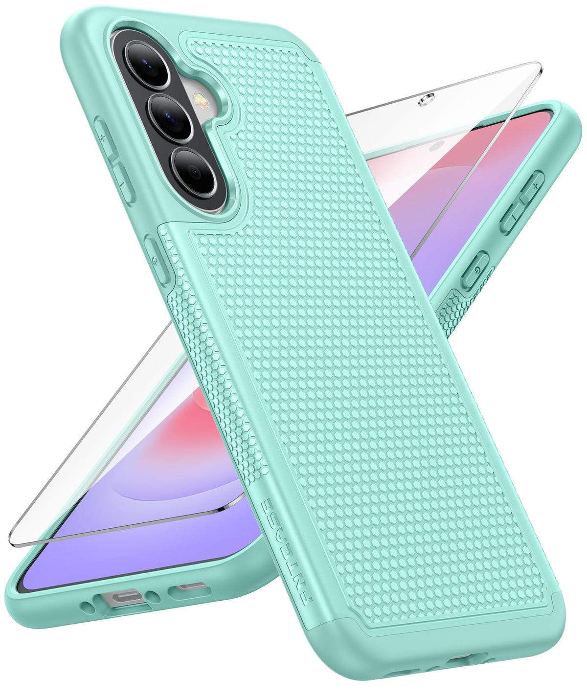 FNTCASE for Google Pixel 9a Case: Green Non Slip Textured