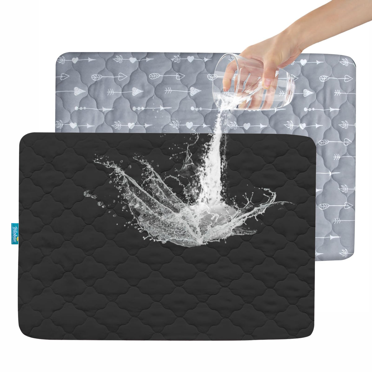 Crib Mattress Protector Sheets Fitted Waterproof Mattress Pad Cover 2 Pack