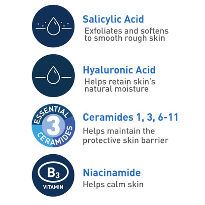 CeraVe Renewing Salicylic Acid Cleanser, Gentle Exfoliating Face Wash, 16oz