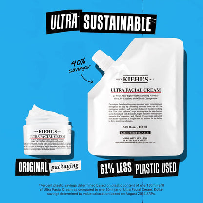Kiehl's - Ultra Facial Cream Daily Moisturizer, 4.5% Squalane - 4.2 fl oz