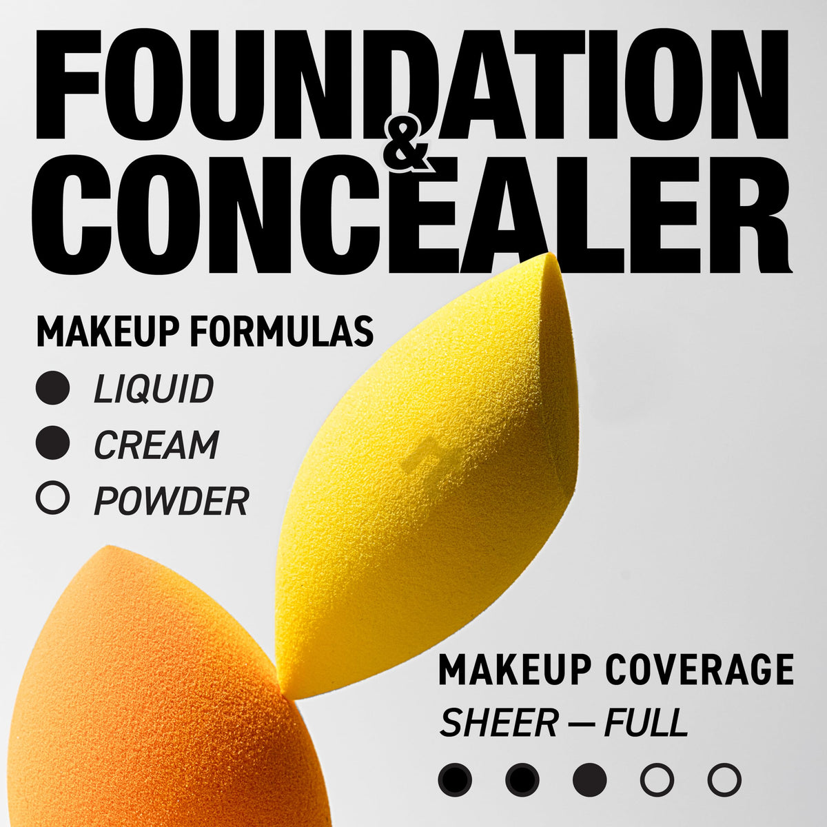 Real Techniques Mini Miracle Complexion Sponge for Makeup, 4 Count