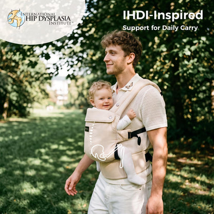 Momcozy PureHug Baby Carrier - Ergonomic, Cozy and Lightweight for 7-45 lbs