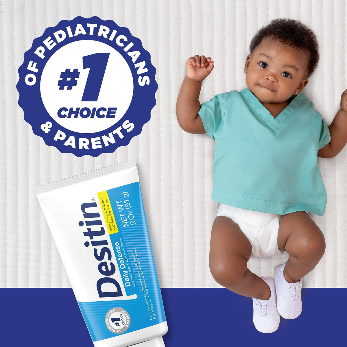Desitin Daily Defense Diaper Rash Cream, 13% Zinc Oxide, 16 oz