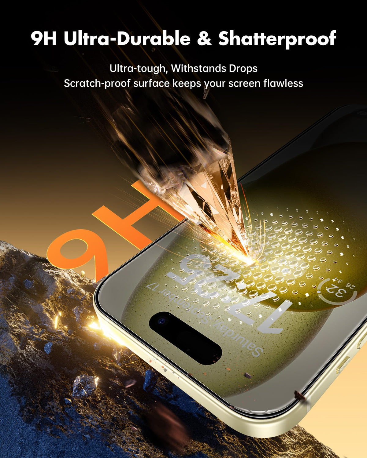 UNBREAKcable Privacy Screen Protector for iPhone 16 Pro, 2-Pack