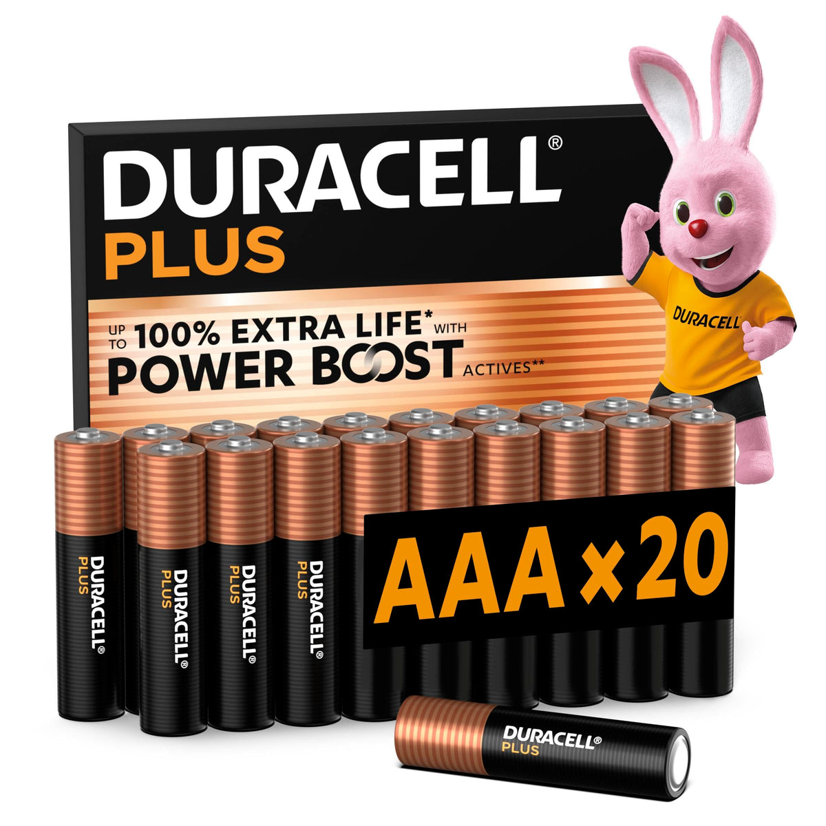 DURACELL Plus D Alkaline Batteries (4 Pack) 1.5V, LR20