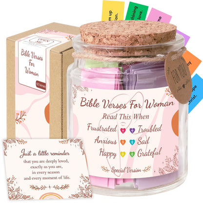 Read This When Bible Verses Jar – Birthday Gifts for Women, Christian Gifts, Christmas Gift for Women, Gift for Mom from Daughter