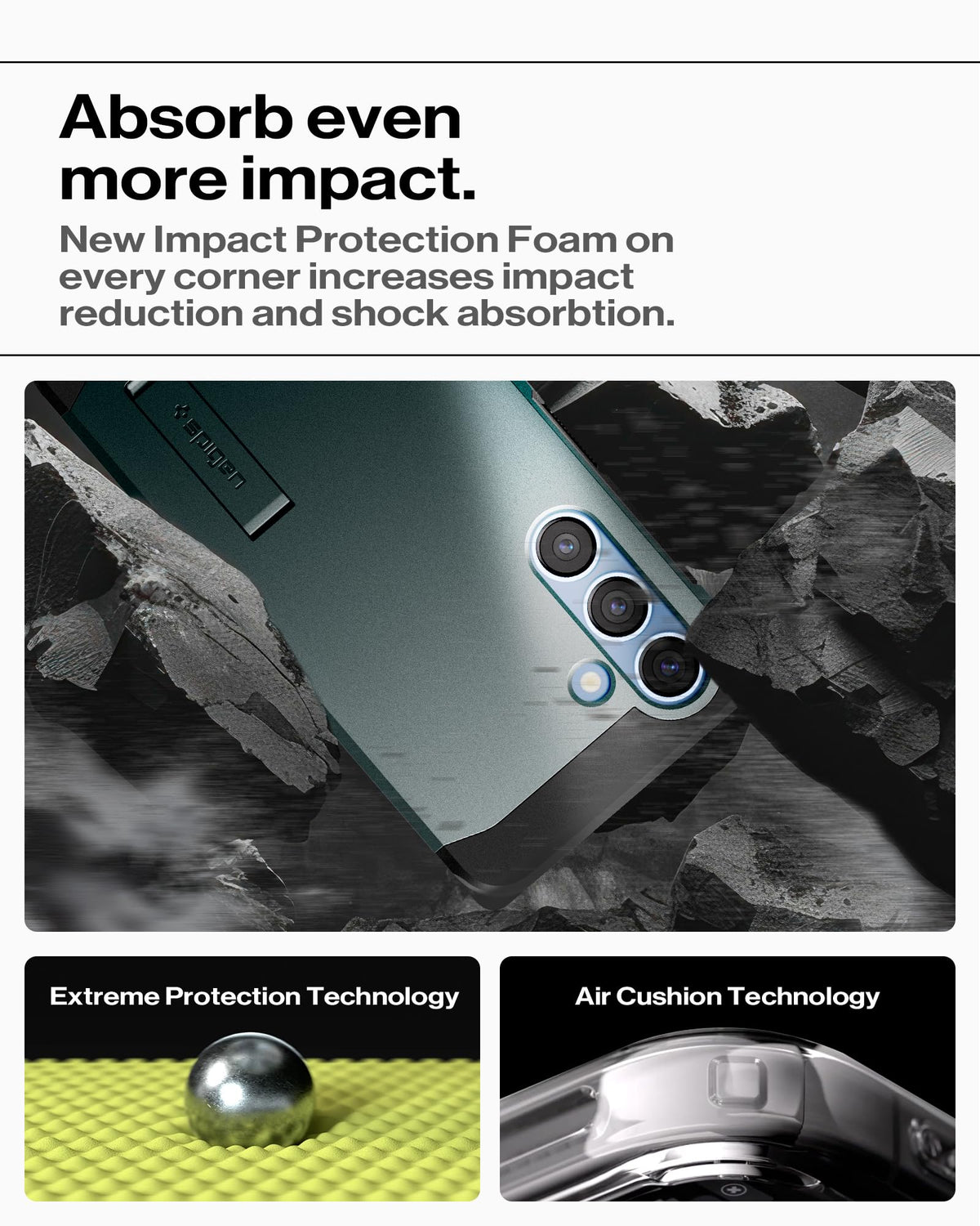 Spigen for Galaxy S26 Case, Tough Armor MagFit [Kickstand] [Compatible with MagSafe] [Military-Grade Protection] - Black