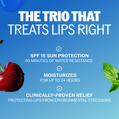 ChapStick Moisturizer Original Lip Balm Tubes, SPF 15 and Skin Protectant - 0.15 Oz (Pack of 3)