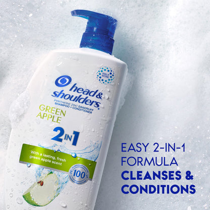 Head and Shoulders Classic Clean Anti-Dandruff 2 in 1 Paraben Free Shampoo and Conditioner, 32.1 fl oz