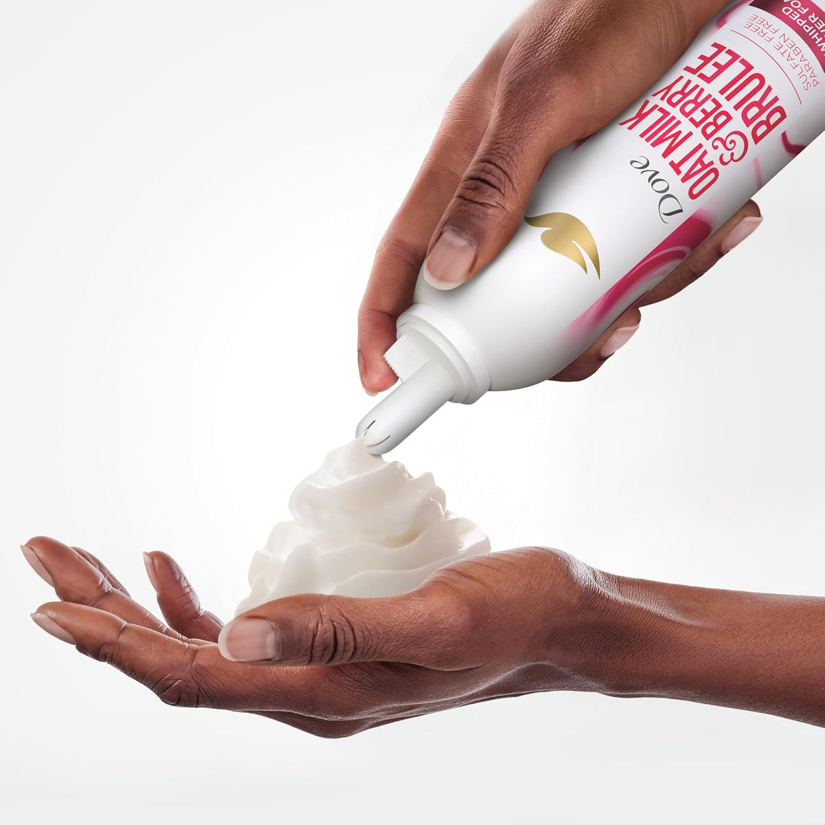Dove Whipped Shower Foam Oat Milk & Berry Brulee 10.3 oz