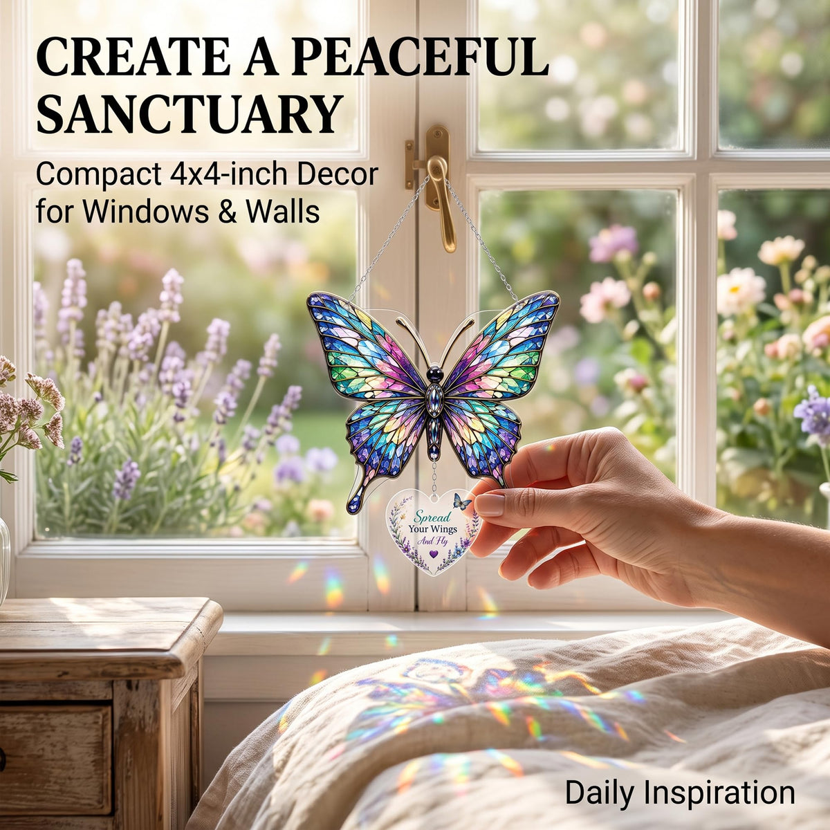 4" Acrylic Sea Turtle Suncatcher for Windows, Inspirational Gift for Women