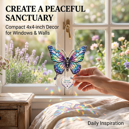 4" Acrylic Sea Turtle Suncatcher for Windows, Inspirational Gift for Women