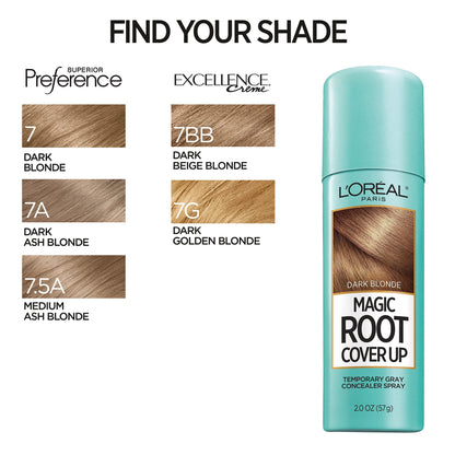 L'Oreal Paris Magic Root Gray Hair Cover Up, Medium Brown, 2 oz, 2 Count