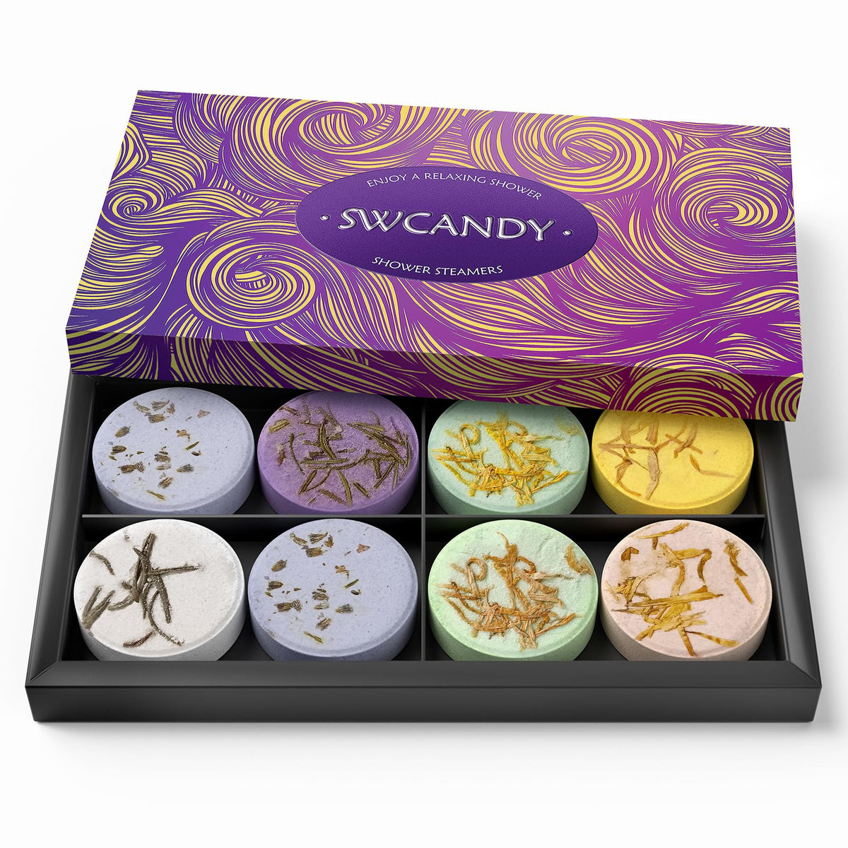 SWCANDY Sandalwood Shower Steamers 8 Pack, Home Spa Self Care