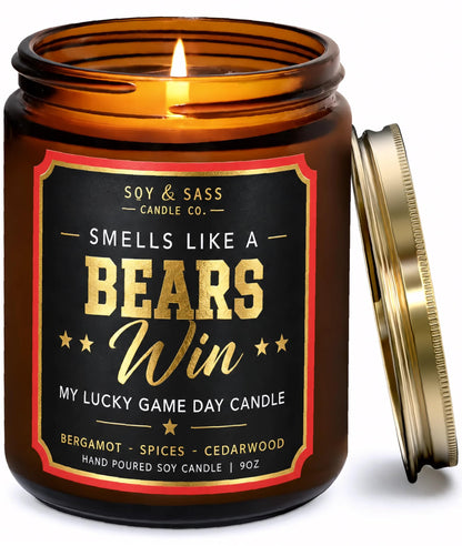 Vikings Gifts for Women / Men - Smells like a Vikings Win Candle, USA Made