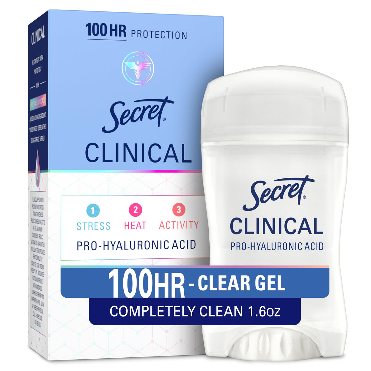 Secret Clinical Antiperspirant Deodorant, Completely Clean 2.6 oz Pack of 2