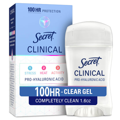 Secret Clinical Antiperspirant Deodorant, Completely Clean 2.6 oz Pack of 2