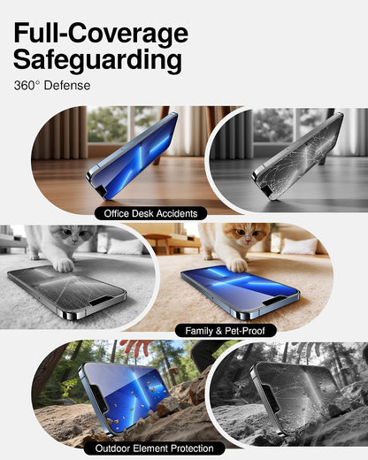 SMARTDEVIL 2 Pack Tempered Glass for iPhone 15 Pro Screen Protector