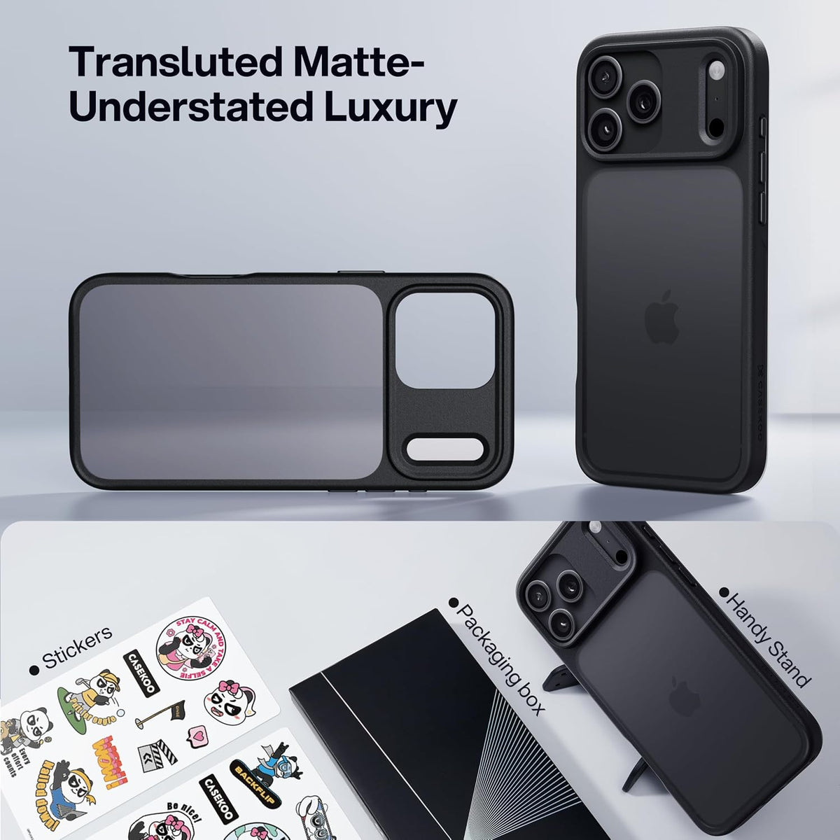 CASEKOO for iPhone Air Case, Crystal Clear, Patented Anti-Yellowing, Slim