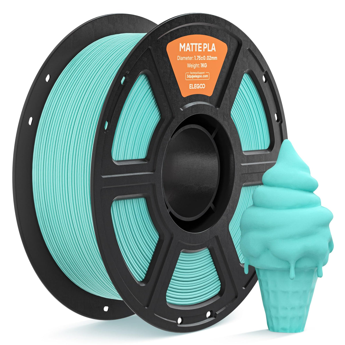 ELEGOO Matte PLA 3D Printer Filament 1.75mm Navy Blue 1KG
