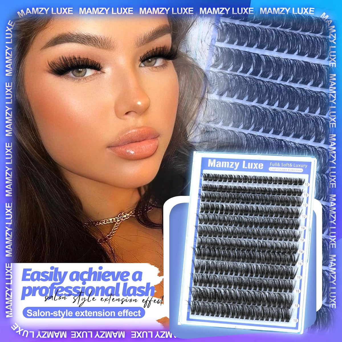 Lash Clusters Wispy 60D Eyelash Clusters 10-18mm Fluff Cluster Eyelash Extensions D Curl No Plastic Feel Individual Lashes Extension 240 Pcs Versatile False Eyelashes Clusters