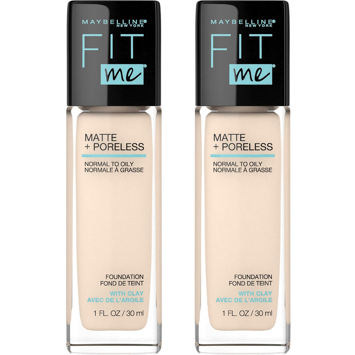 Maybelline Fit Me Matte + Poreless Liquid Oil-Free Foundation Makeup, Sun Beige, 1 Count (Packaging May Vary)