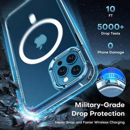 TAURI for iPhone 16 Pro Case, Compatible with MagSafe, Clear