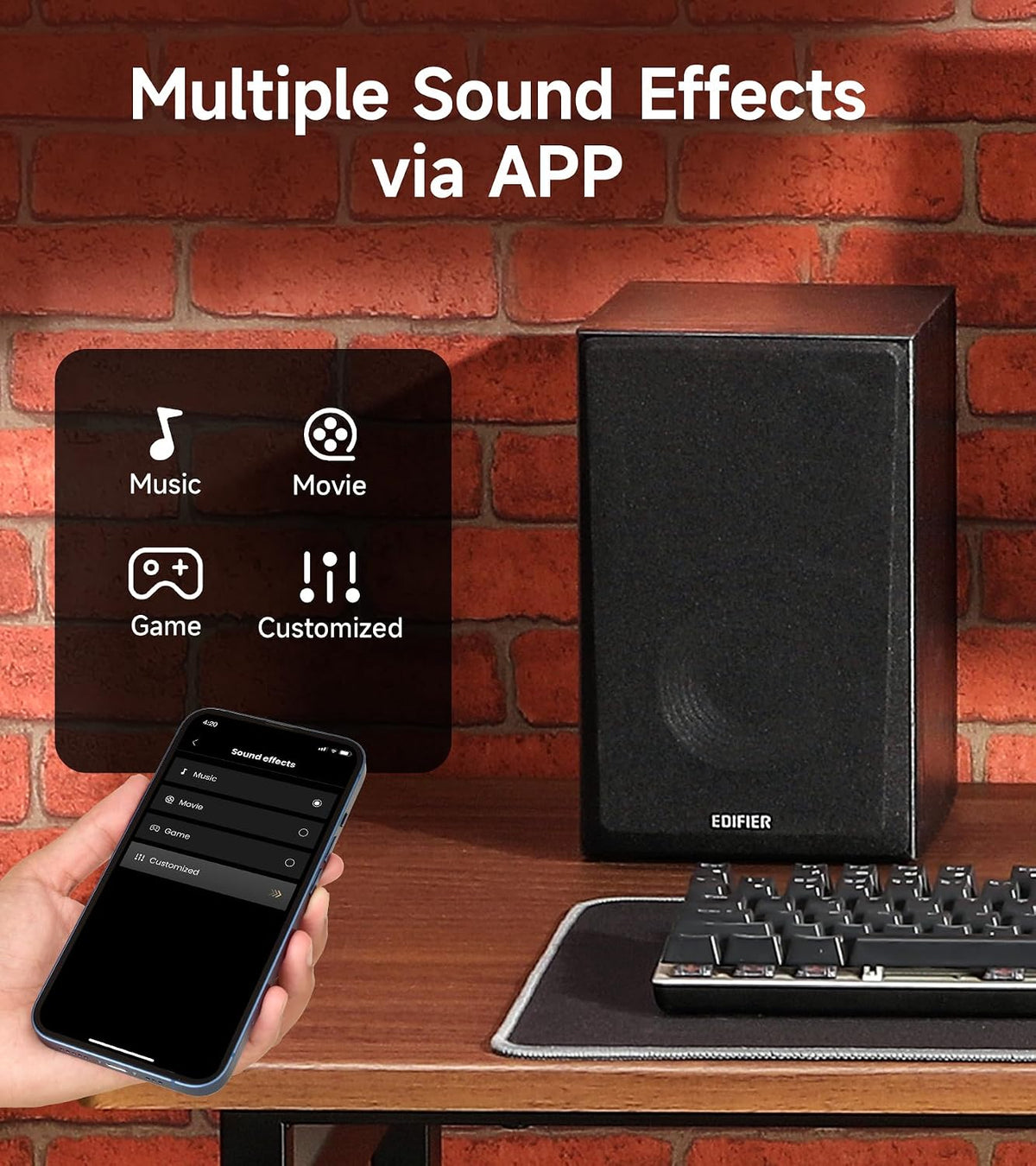 Edifier R990BT 2.0 Active Multimedia Speakers - Bluetooth Bookshelf Speakers - Powered Studio Monitor Speaker - MDF Enclosure - 24W RMS (Pair)