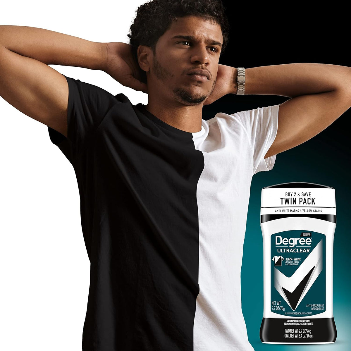 Degree Men UltraClear Antiperspirant Deodorant, 2 Count, 2.7 oz