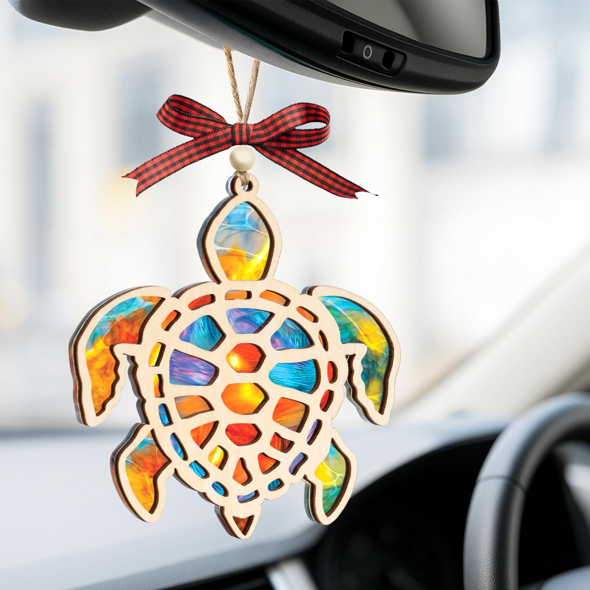 Sea Turtle Gift for Women, Mom & Daughter Christmas Ornament with Card