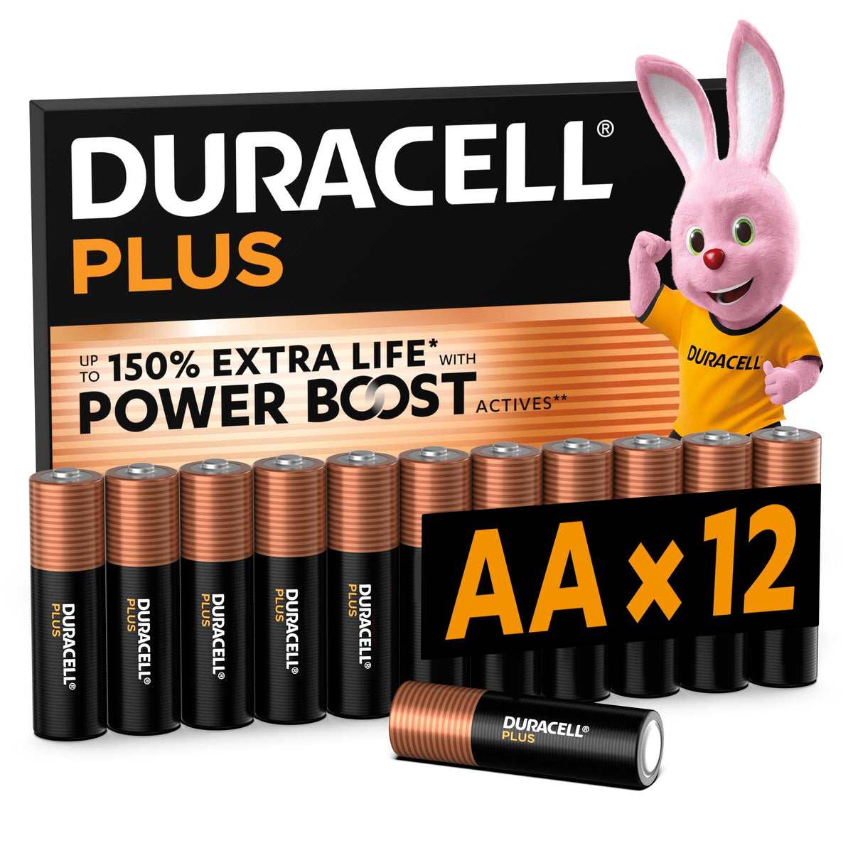 DURACELL Plus D Alkaline Batteries (4 Pack) 1.5V, LR20