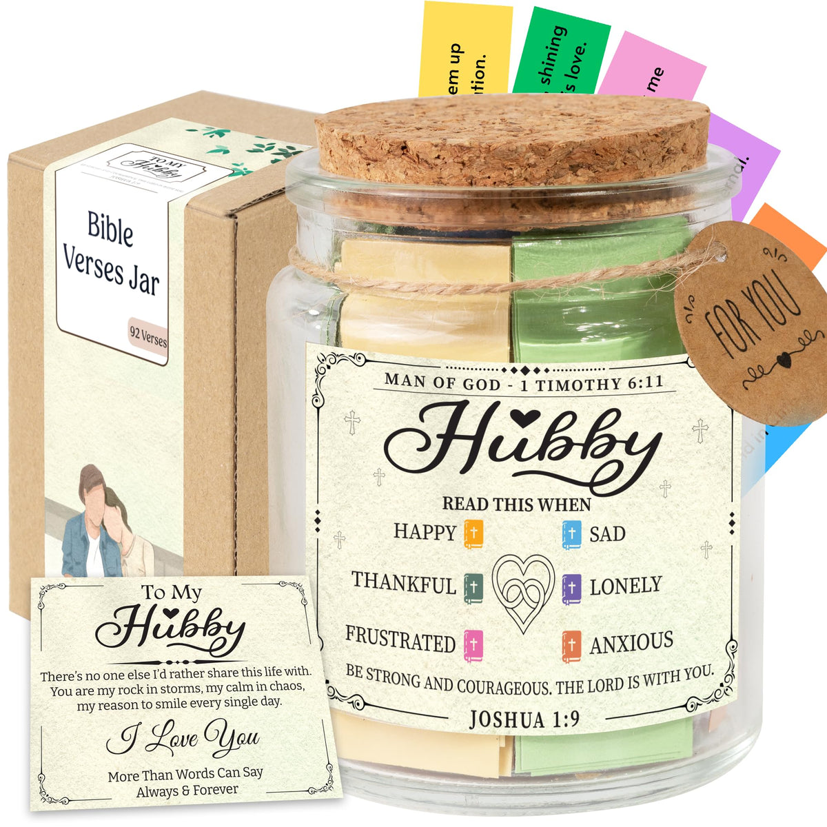 Read This When Bible Verses Jar – Birthday Gifts for Women, Christian Gifts, Christmas Gift for Women, Gift for Mom from Daughter