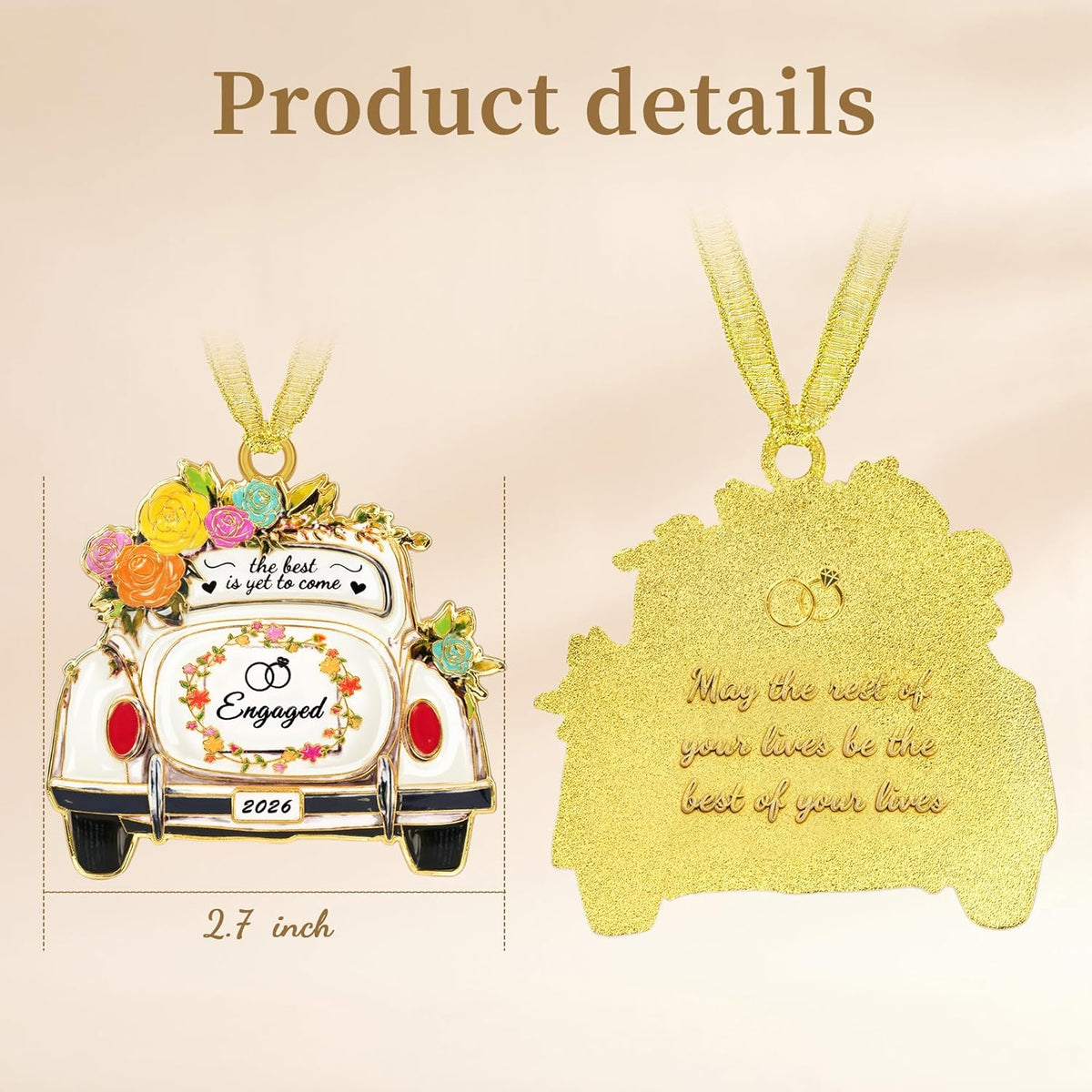 Sereney Engagement Gifts for Couples, Engagement Christmas Ornament 2026