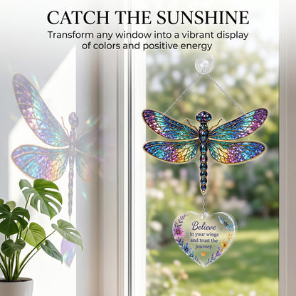4" Acrylic Sea Turtle Suncatcher for Windows, Inspirational Gift for Women