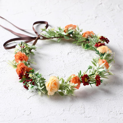 Pink Bohemian Flower Crown, Fairy Babys Breath Flower Headband