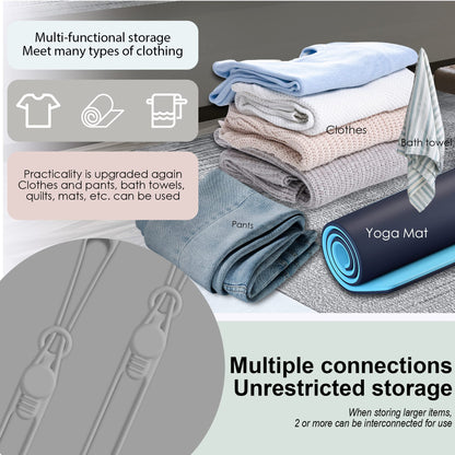 Silicone Cable Ties, Cord Organizer Cable Management,2Sizes-Grey