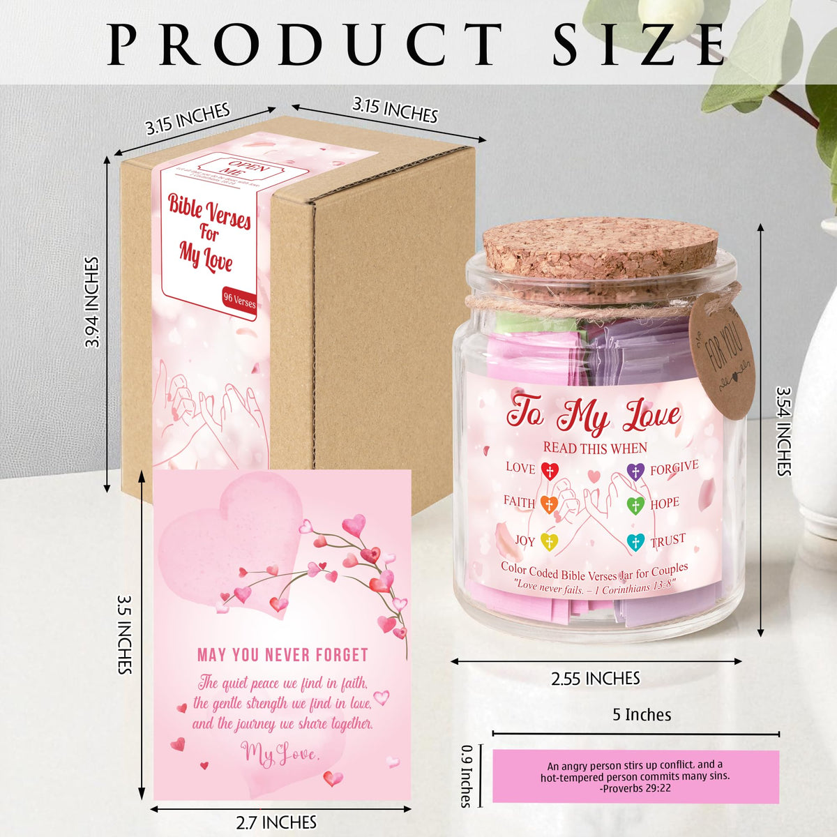 Read This When Bible Verses Jar – Birthday Gifts for Women, Christian Gifts, Christmas Gift for Women, Gift for Mom from Daughter