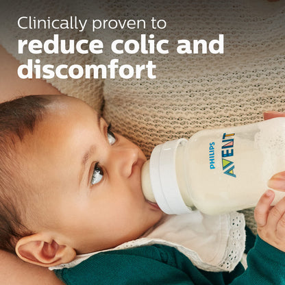 Philips Avent Anti-Colic Baby Bottle with AirFree Vent, Slow Flow, 4 oz