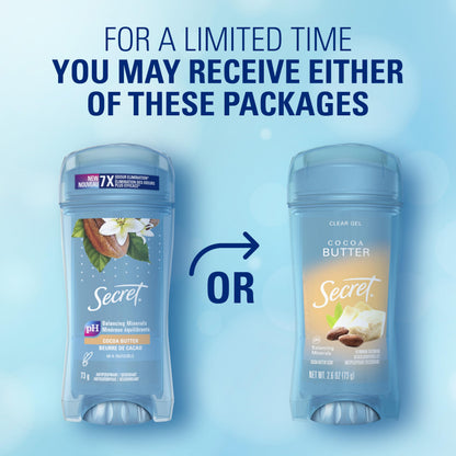 Secret Antiperspirant Deodorant for Women, Cozy Vanilla Scent, 2.6 oz
