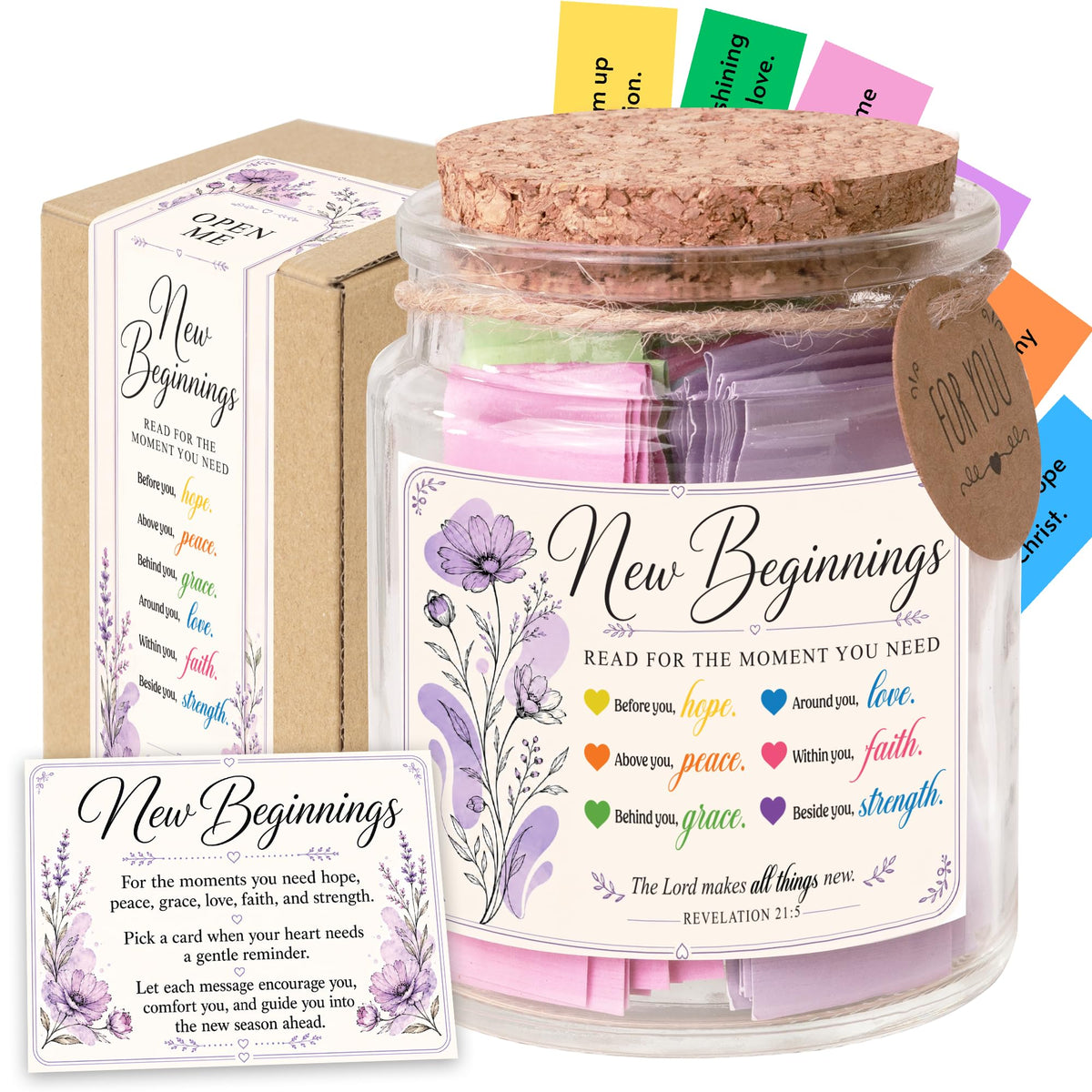 Read This When Bible Verses Jar – Birthday Gifts for Women, Christian Gifts, Christmas Gift for Women, Gift for Mom from Daughter