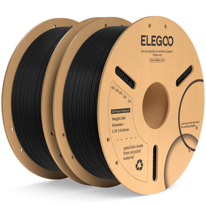 ELEGOO PLA Plus 3D Printer Filament 1.75mm White 2KG, Tougher & Stronger