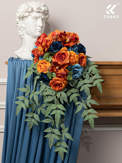 Fall Artificial Flowers DIY Bouquet Combo Faux Rose for Home Decor