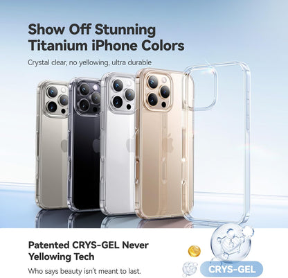 CASEKOO for iPhone Air Case, Crystal Clear, Patented Anti-Yellowing, Slim