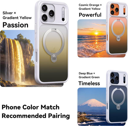CASEKOO Marine Blue for iPhone 17 Pro Max Case with Spin Magnetic Stand