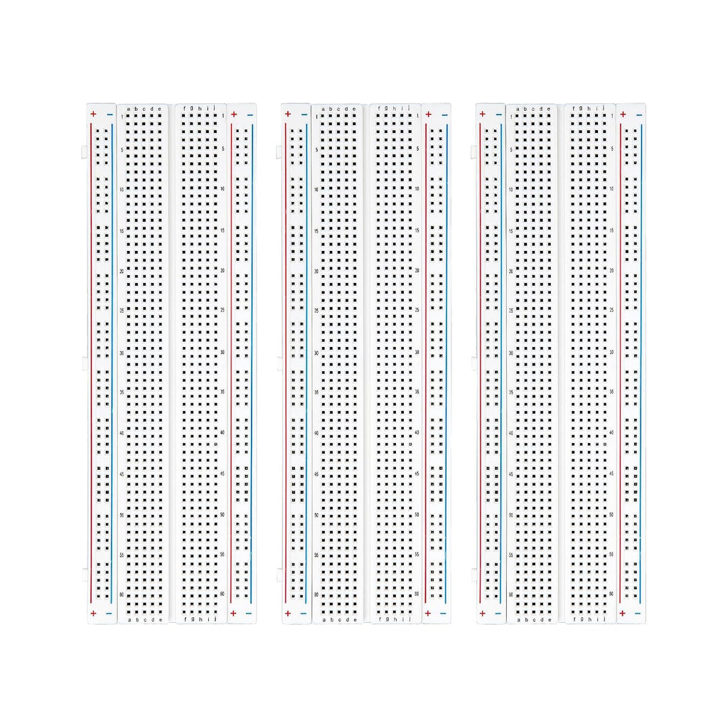 ELEGOO 3pcs Breadboard 830-Point Solderless Prototype PCB Board Kit