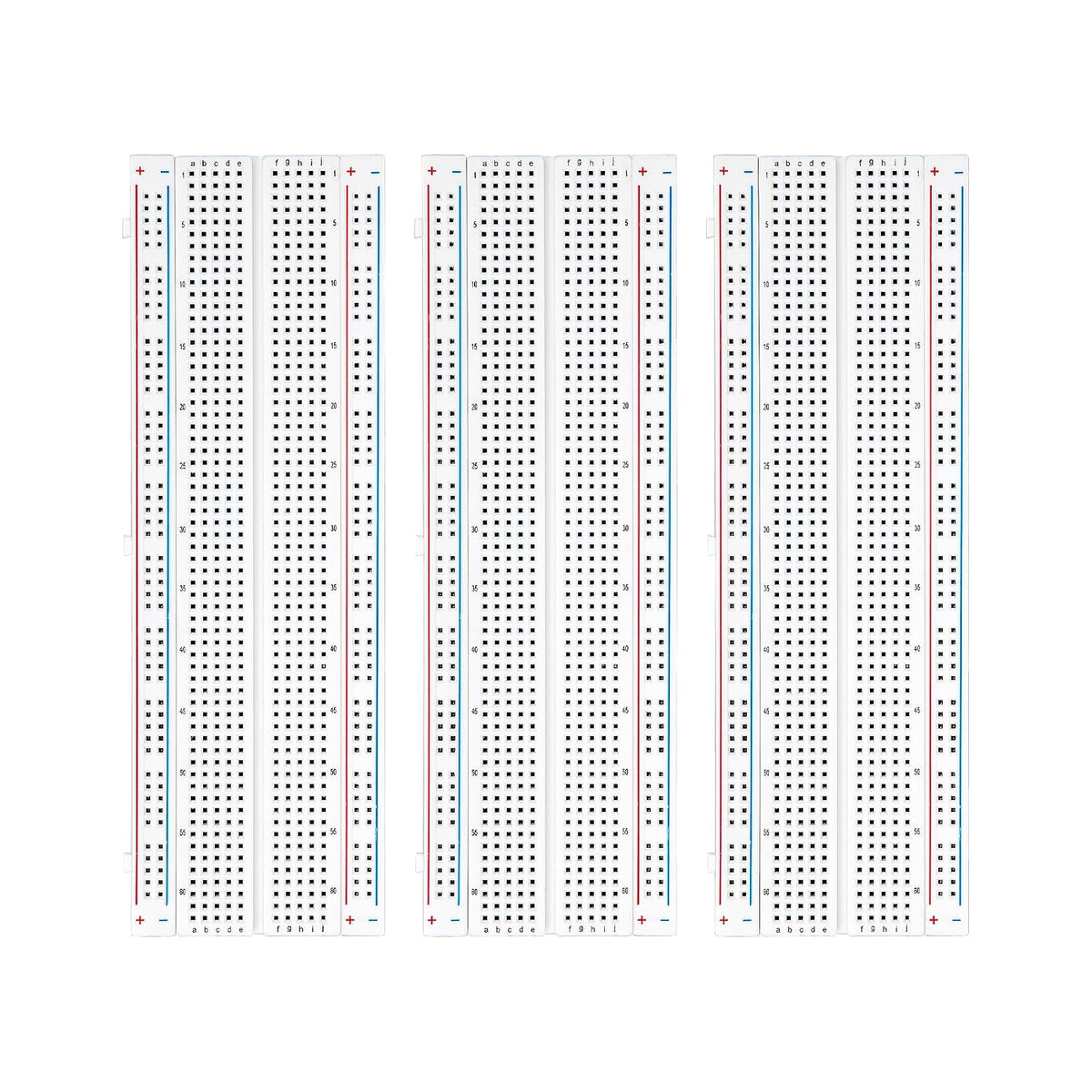 ELEGOO 3pcs Breadboard 830-Point Solderless Prototype PCB Board Kit