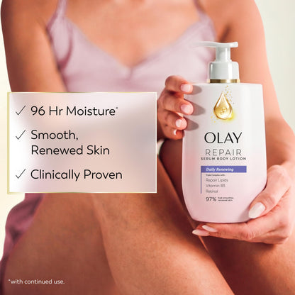 Olay Super Serum Hand & Body Lotion, Luminous & Resilient Skin, 17 fl oz