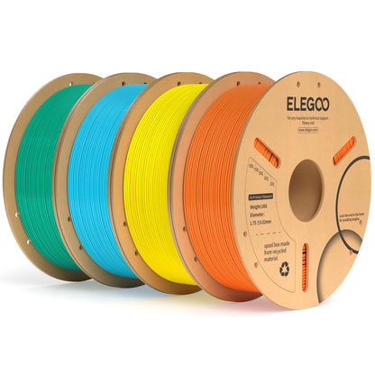 ELEGOO PLA Plus 3D Printer Filament 1.75mm White 2KG, Tougher & Stronger